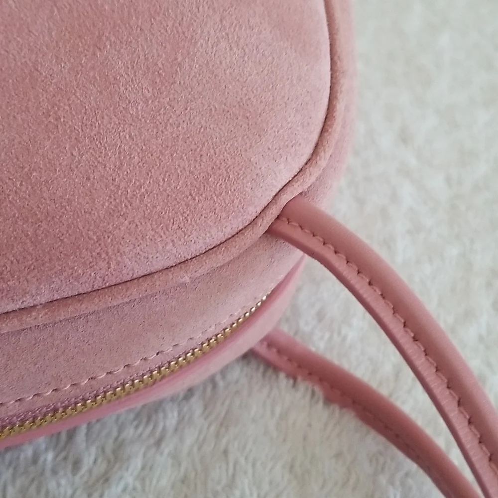 New Jil Sander Dome Medium Suede Crossbody Bag. - Picture 10 of 15